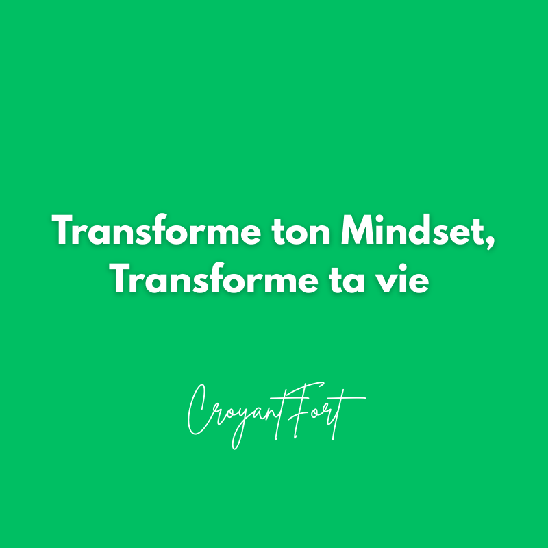 Programme Transforme ton Mindset, Transforme ta vie ðŸ§